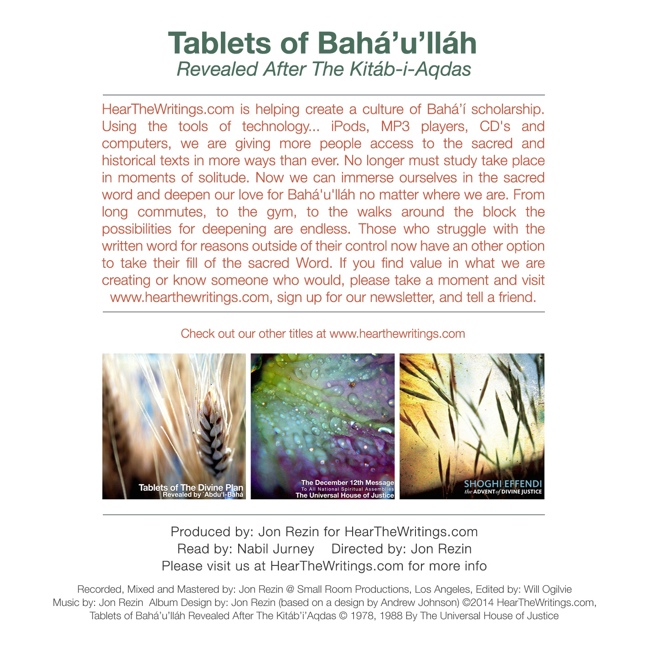 Tablets of Baha'u'llah, Revealed After The Kitab-i-Aqdas - Click Image to Close